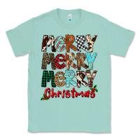 Seafoam Merry Christmas Classic Tee - FaDigitalArtStudio