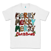 White Merry Christmas Classic Tee - FaDigitalArtStudio