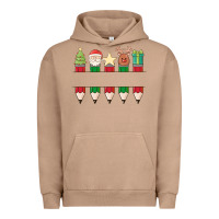Pigment Burro add your personalization christmas pencils Urban Hoodie - MaliasSmallBusiness