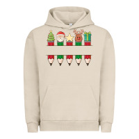 Pigment French Oak add your personalization christmas pencils Urban Hoodie - MaliasSmallBusiness