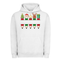 Pigment Lunar Rock add your personalization christmas pencils Urban Hoodie - MaliasSmallBusiness