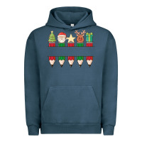 Pigment Midnight Navy add your personalization christmas pencils Urban Hoodie - MaliasSmallBusiness