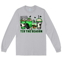 Tis' The Season Soccer Coffee Cups Long Sleeve Tee | Teevron