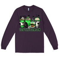 Plum tis' the season soccer coffee cups Long Sleeve Tee - Zillion Design Studio