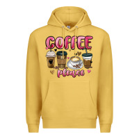 Antique Gold coffee please Premium Hoodie - MaliasSmallBusiness