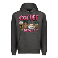 Charcoal Heather coffee please Premium Hoodie - MaliasSmallBusiness