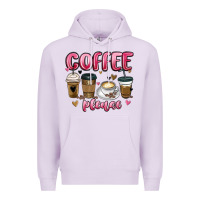 Lilac coffee please Premium Hoodie - MaliasSmallBusiness