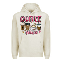 Oatmeal Heather coffee please Premium Hoodie - MaliasSmallBusiness