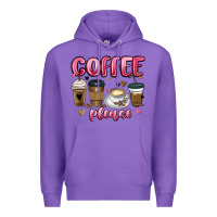 Purple coffee please Premium Hoodie - MaliasSmallBusiness