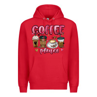 Red coffee please Premium Hoodie - MaliasSmallBusiness