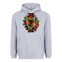 Heather Grey aztec rodeo cowboy christmas Heavyweight Hoodie - JahusDesignShop