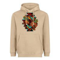 Mushroom aztec rodeo cowboy christmas Heavyweight Hoodie - JahusDesignShop