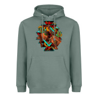 Sage aztec rodeo cowboy christmas Heavyweight Hoodie - JahusDesignShop