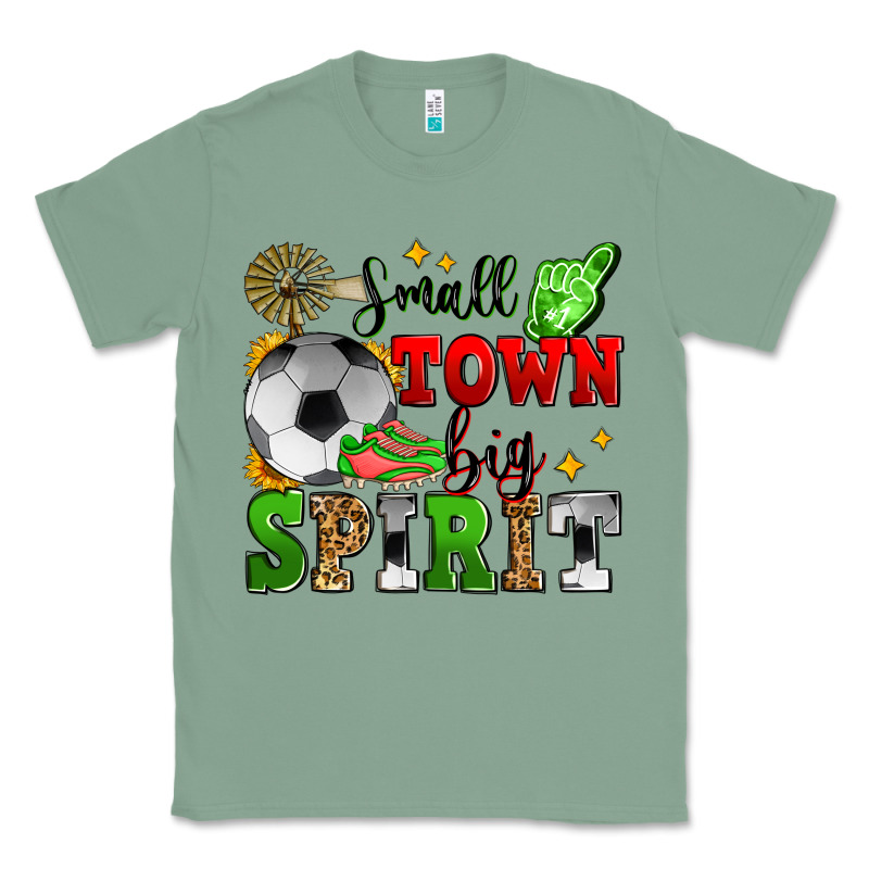 Small Town Big Spirit Soccer Classic Tee by Zillion Design Studio | Teevron