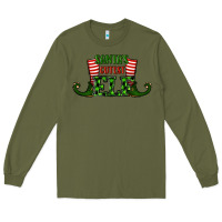 Army Green santa's cutest elf christmas Long Sleeve Tee - RanaPortraitStore