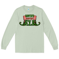 Matcha santa's cutest elf christmas Long Sleeve Tee - RanaPortraitStore