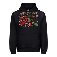 Black its wonderful time of the year Urban Hoodie - MaliasSmallBusiness