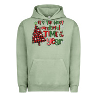 Pigment Oil Green its wonderful time of the year Urban Hoodie - MaliasSmallBusiness