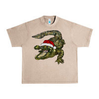 French Oak Christmas alligator Urban Heavy Tee - BarkalooDesign