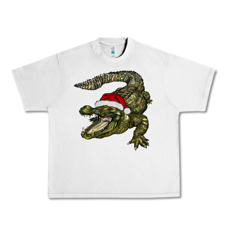 Christmas Alligator Urban Heavy Tee by BarkalooDesign | Teevron