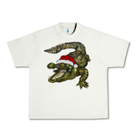 Pistachio Christmas alligator Urban Heavy Tee - BarkalooDesign