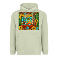 Matcha don't think jesus done it that way western skeleton cactus Heavyweight Hoodie - Artiststas