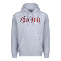 Heather Grey love bites Premium Hoodie - MaliasSmallBusiness