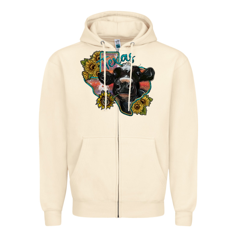 Texas Zipper Hoodie by SublimationCraftShop | Teevron