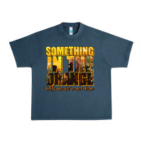 Midnight Navy something in the orange western Urban Heavy Tee - texasbilliewilder