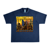 Navy something in the orange western Urban Heavy Tee - texasbilliewilder