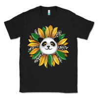 Black panda sunflower Classic Tee - RanaPortraitStore