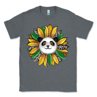 Charcoal Heather panda sunflower Classic Tee - RanaPortraitStore