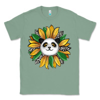 Sage panda sunflower Classic Tee - RanaPortraitStore