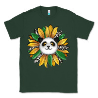 Sports Green panda sunflower Classic Tee - RanaPortraitStore