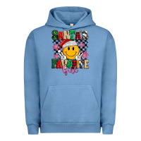 Pigment Pebble Blue santas favorite girl Urban Hoodie - MaliasSmallBusiness