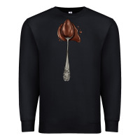 Black spoon with chocolate Premium Sweatshirt - AdoDesignShop