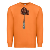 Carrot spoon with chocolate Premium Sweatshirt - AdoDesignShop