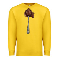 Lemon spoon with chocolate Premium Sweatshirt - AdoDesignShop