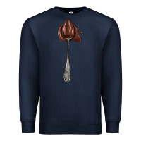 Navy spoon with chocolate Premium Sweatshirt - AdoDesignShop