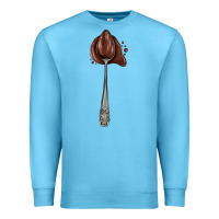 Ocean Blue spoon with chocolate Premium Sweatshirt - AdoDesignShop