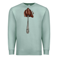 Seafoam spoon with chocolate Premium Sweatshirt - AdoDesignShop