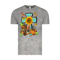 Cloud Rock western thankful cross pumpkin Vintage Tee - BarkalooDesign