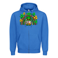 True Royal St. Patrick's Day gnome rainbow Zipper Hoodie - Neo Western