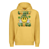 Antique Gold lucky vibes Premium Hoodie - MaliasSmallBusiness