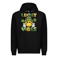 Black lucky vibes Premium Hoodie - MaliasSmallBusiness