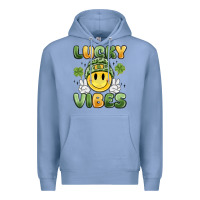 Colony Blue lucky vibes Premium Hoodie - MaliasSmallBusiness