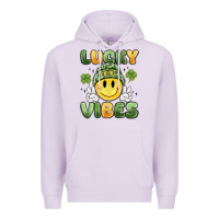 Lilac lucky vibes Premium Hoodie - MaliasSmallBusiness