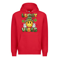 Red lucky vibes Premium Hoodie - MaliasSmallBusiness