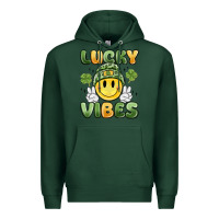 Sports Green lucky vibes Premium Hoodie - MaliasSmallBusiness
