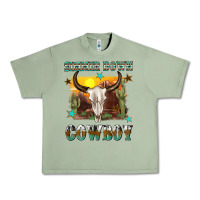 Oil Green simmer down cowboy Urban Heavy Tee - texasbilliewilder